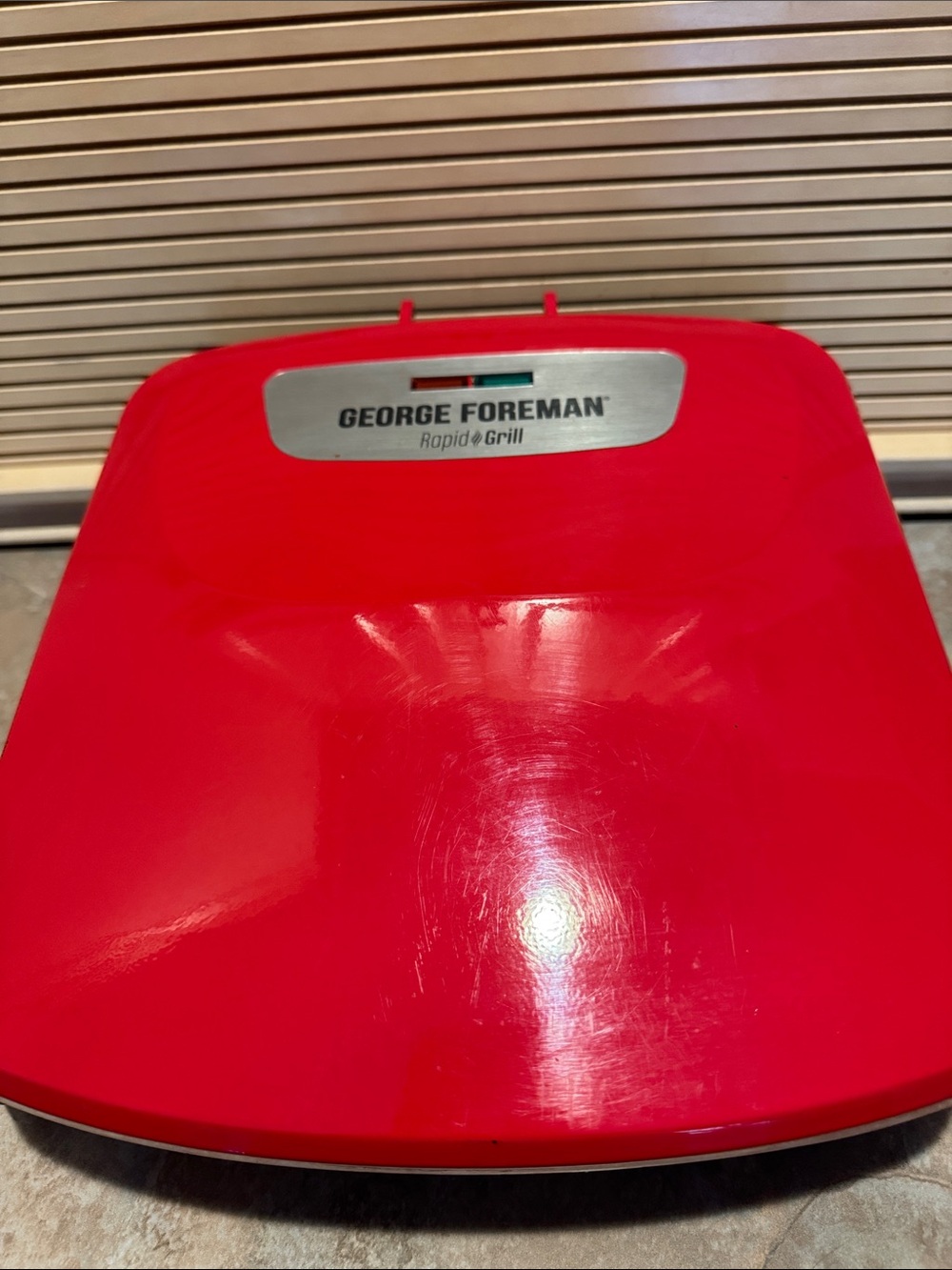 George Foreman Rapid Grill - Red Countertop Electric Grill